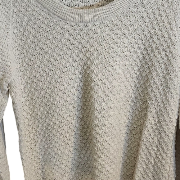 Gap White Long Sleeve Knit Sweater Size L - Picture 5 of 5